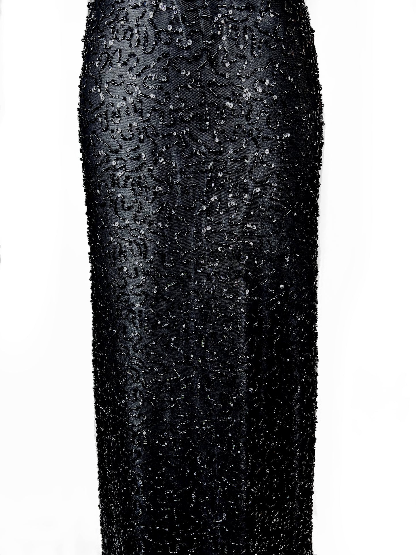 Channel your inner goddess and make a statement with this beautiful, delicately hand-beaded fabric. Perfect for your special occasion You will receive 6 yards of fabric (approximately 5.4 meters, lining not included) Small samples are available for UK shipping only. Free worldwide shipping.