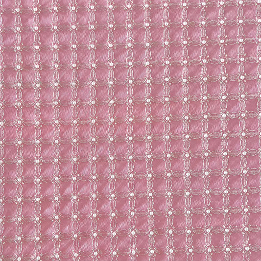 Feel pretty in pink in our stunning ‘Aphrodite’. Inspired by the Greek goddess of love and beauty, this stunning embroidered lace with subtle beading and sequin details makes this the perfect choice for your special occasion.  You will receive 6 yards of fabric (approximately 5.4 meters, lining not included)  Small samples are available for UK shipping only.   Free worldwide shipping.